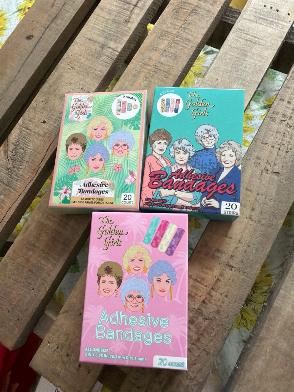 Golden Girls set/3 Adhesive Bandages -